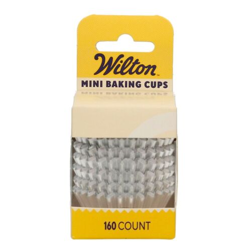CAPSULAS MINI CUPCAKES PAPEL ALUMINIO "FOIL" WILTON - PLATA METALICO