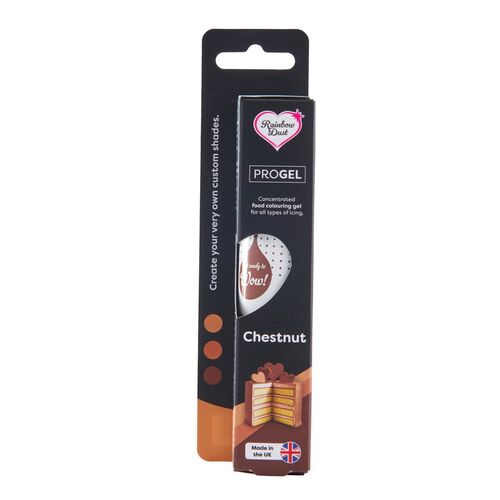 COLORANTE EN GEL "PROGEL" RAINBOW DUST - CHESTNUT / CASTAÑA 25 G