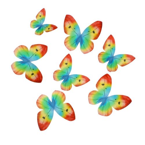 MARIPOSAS COMESTIBLES DE OBLEA WILTON - ARCOIRIS