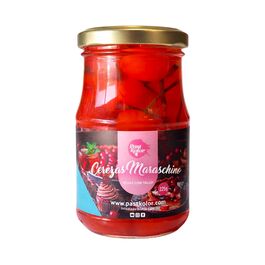 CEREZAS MARASCHINO ROJAS CON TALLO PASTKOLOR - 225 G