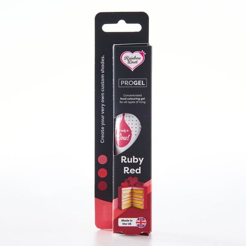 COLORANTE EN GEL "PROGEL" RAINBOW DUST - RUBY / RUBI 25 G