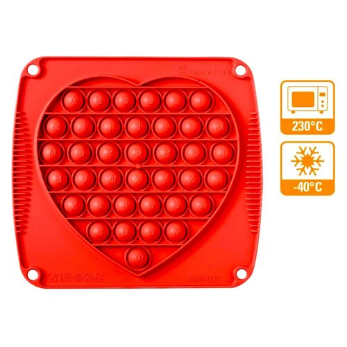 MOLDE DE SILICONA DECORPOP CORAZON - DECORA