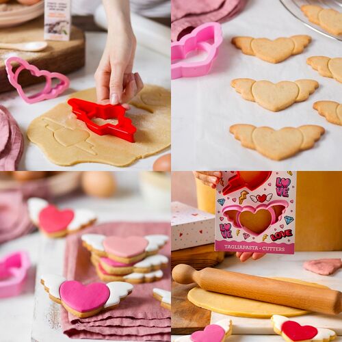 CORTADORES PARA GALLETAS CORAZONES - DECORA