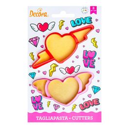 CORTADORES PARA GALLETAS CORAZONES - DECORA