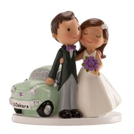 FIGURA PARA TARTA COCHE JUST MARRIED